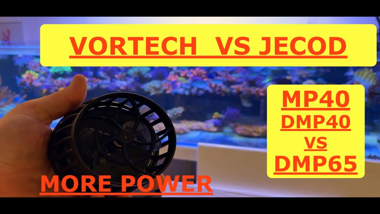 Meerwasseraquarium Vergleich Vortech mp40 vs Jecod dmp40 und DMP65