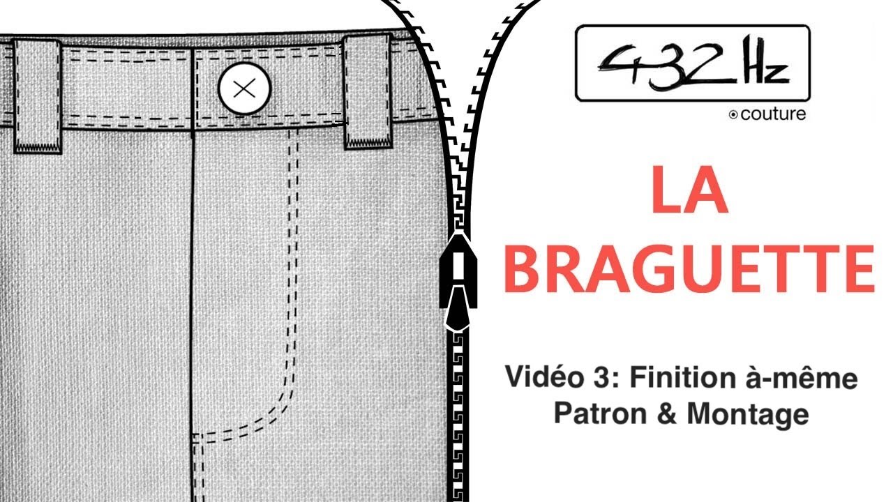 Braguette finition à-même - Vidéo 3/3