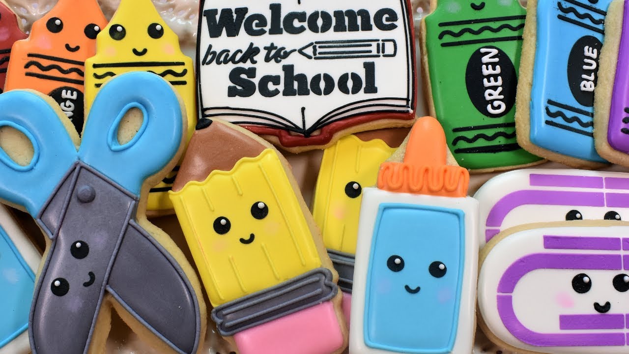 Back to School Cookie Tutorial - SIX Designs!