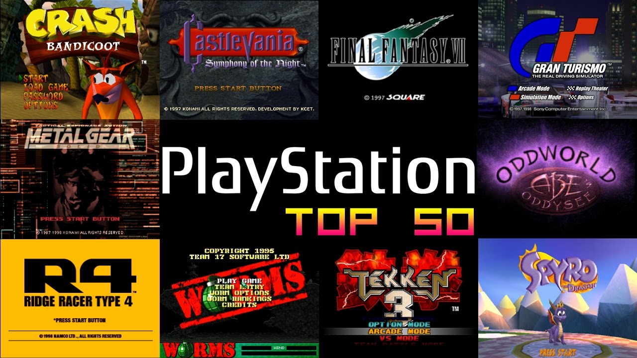 Playstation One/PS1 Top 50 Games