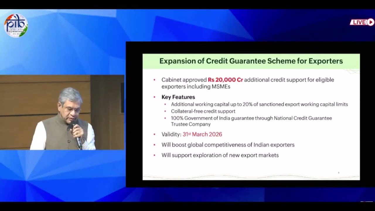 Cabinet Approves ₹20,000 Crore Credit Guarantee Scheme for Exporters | Big Boost to Liquidity