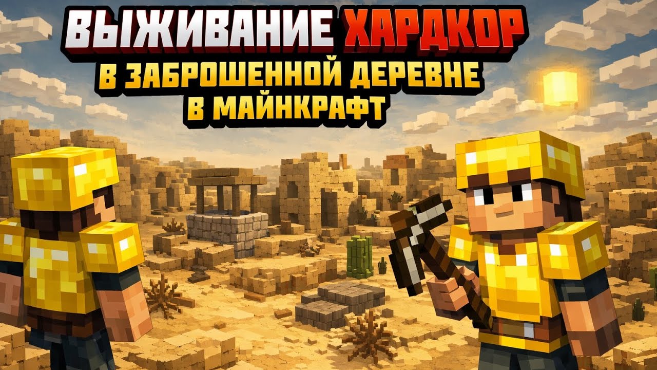 ВЫЖИВАНИЕ ХАРДКОР В ПУСТЫНЕ В МАЙНКРАФТ😱🏜️🧟💀☠️