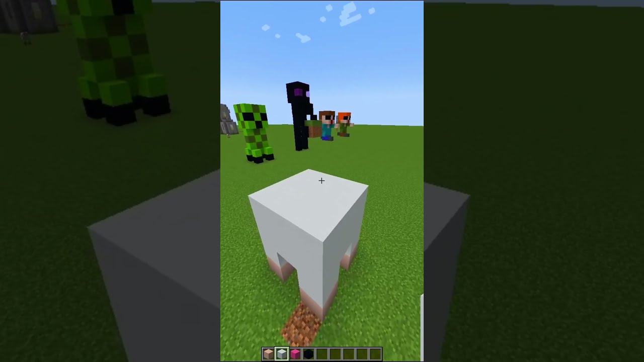 ❤️ Minecraft Quick Tutorial - How To Build Mini Sheep Statue! ❤️