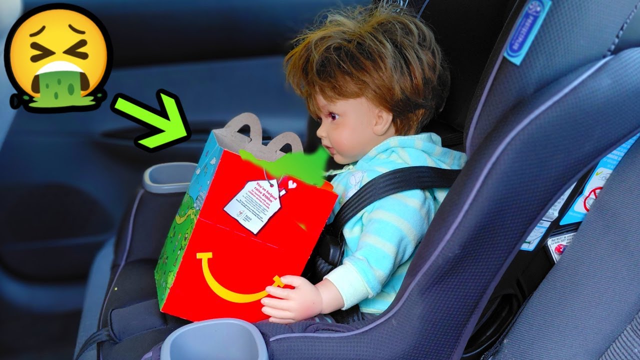 Reborn Toddler Boy Throws Up In Car
