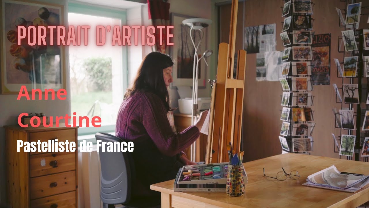 Dans l'atelier d'Anne Courtine Pastelliste de France