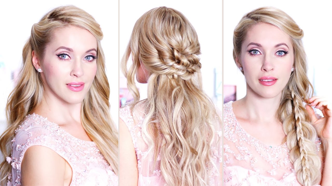 Easy hairstyles for New Year's eve party, holidays medium/long hair ❤ Hair tutorial