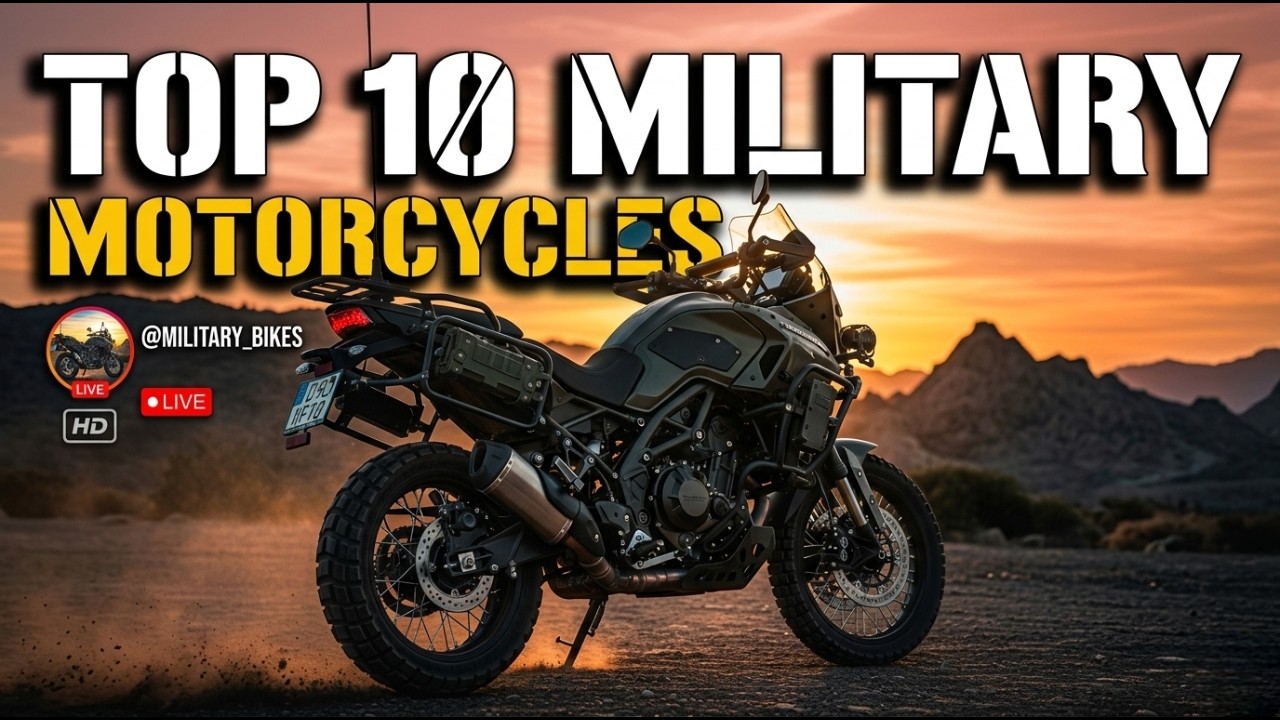 Top 10 Military Motorcycles Used by Special Forces | Tactical Bikes Full Review