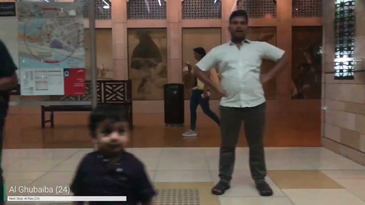 Dubai Metro | Kinki Sharyo Train 67 | Burjuman to Gold Souq (GREEN LINE)