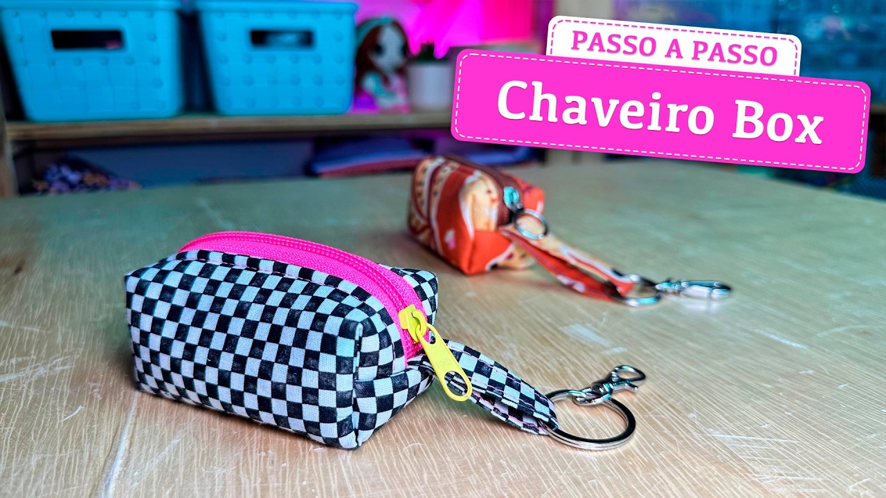 Chaveiro Box Fácil | Ideia Lucrativa Para Aproveitar Retalhos