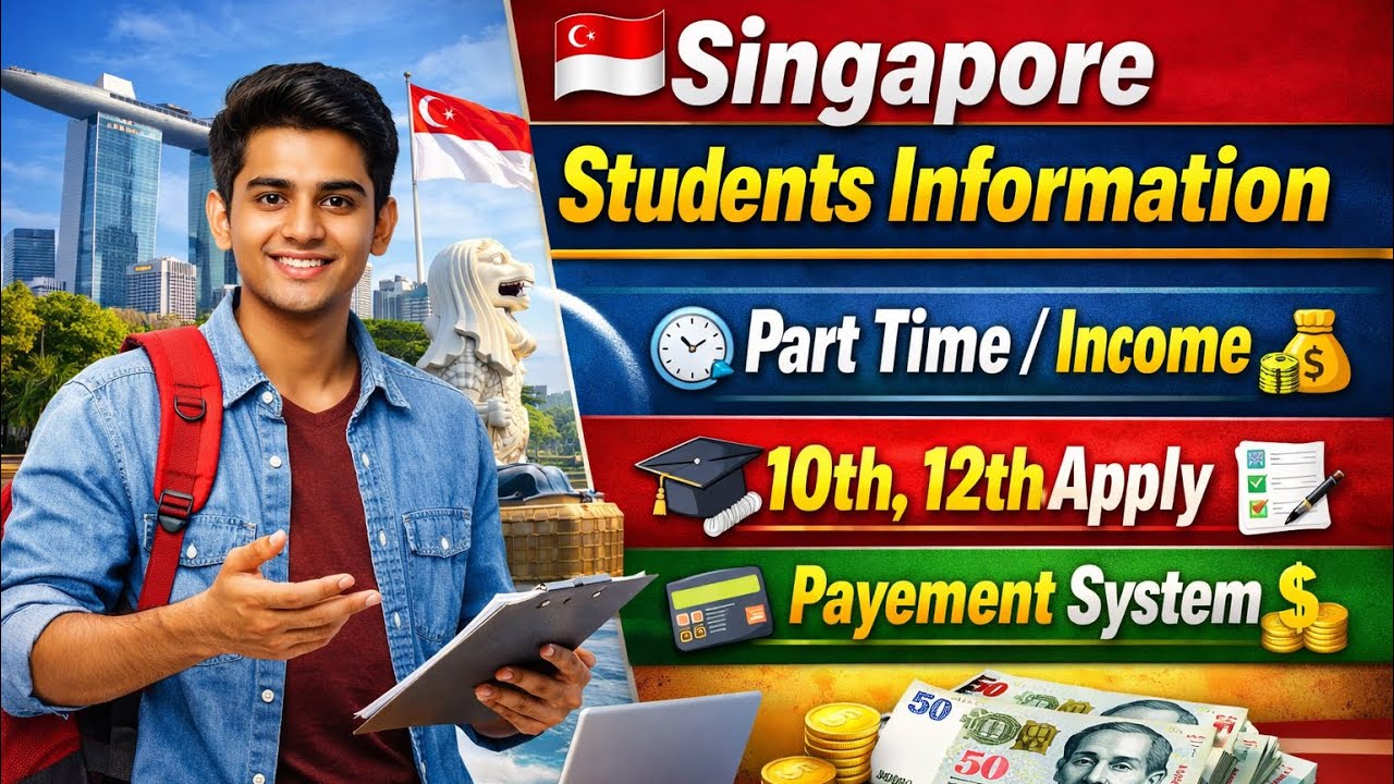 Singapore 🇸🇬 Student Income Reality | 10th–12th Pass Job, Salary & Payment System Explained✅”