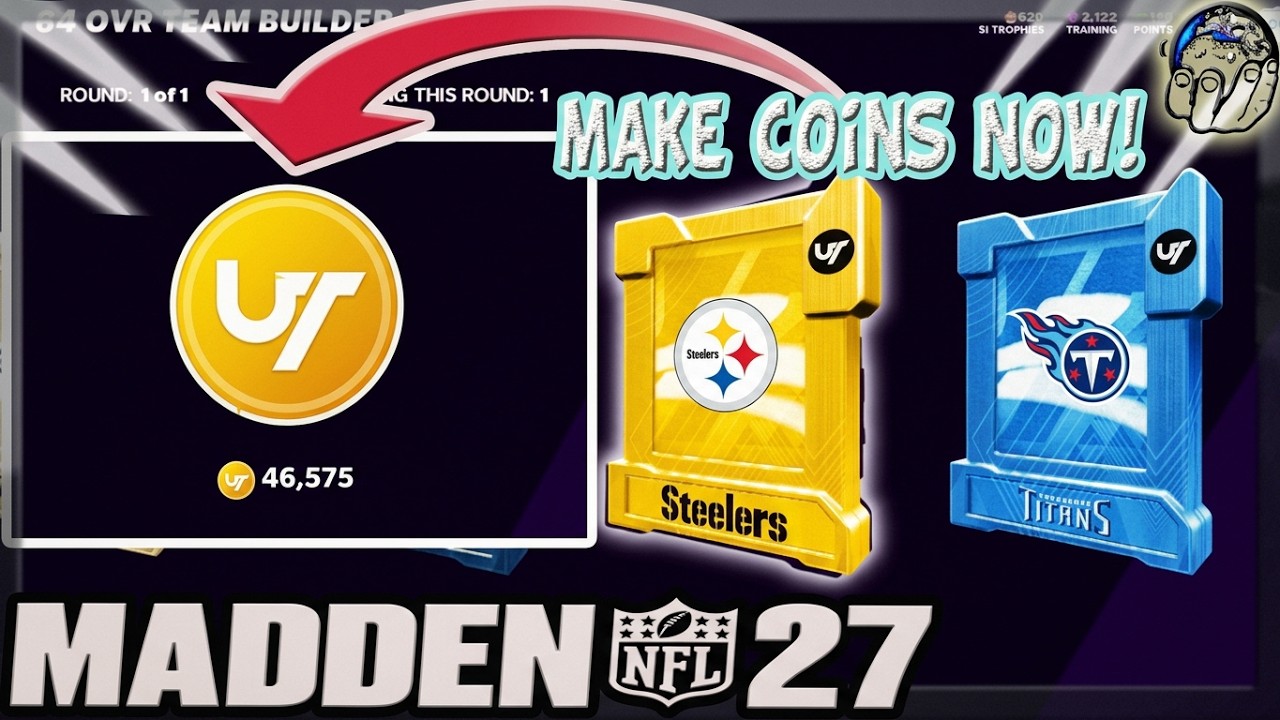 Способ заработка монет в Madden 27! 3 простых шага, чтобы увеличить количество ваших монет MUT пр...