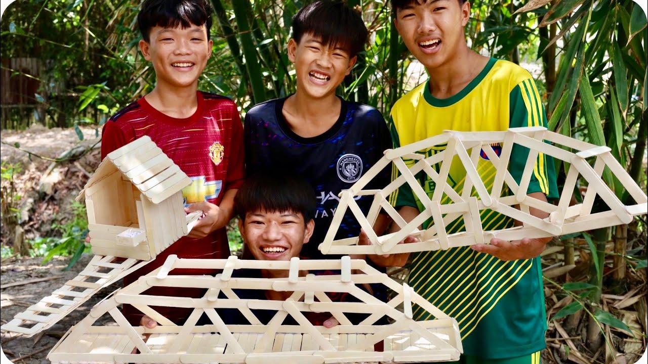 Anh Ba Phải |  Chế Tạo Cầu Mô Hình Chịu Được Tải Trọng Lớn Nhất