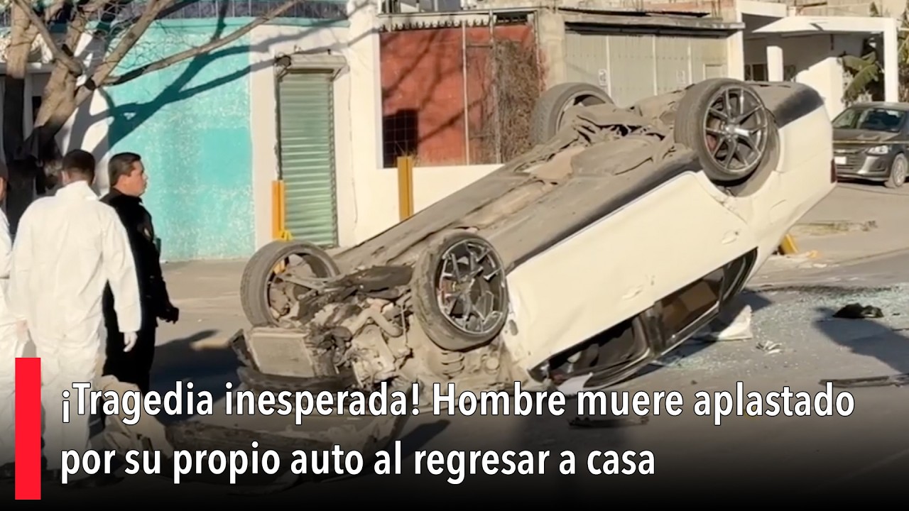 ¡Tragedia inesperada! Hombre muere aplastado por su propio auto al regresar a casa