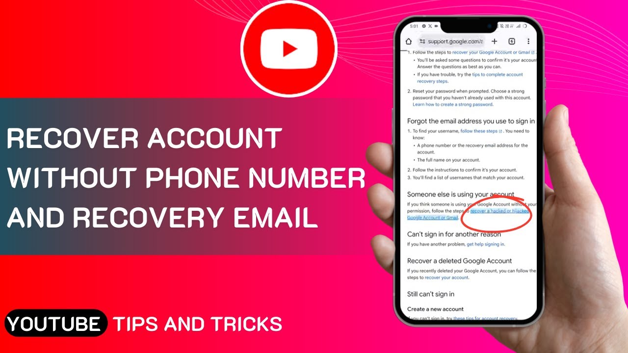 How To Recover YouTube Account Without Phone Number And Recovery Email (2025) | YouTube Recovery