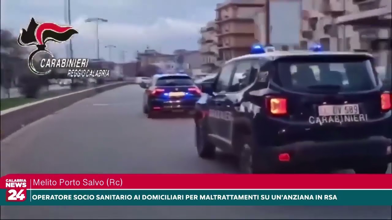 Melito Porto Salvo, operatore socio sanitario ai domiciliari per maltrattamenti su un’anziana in Rsa