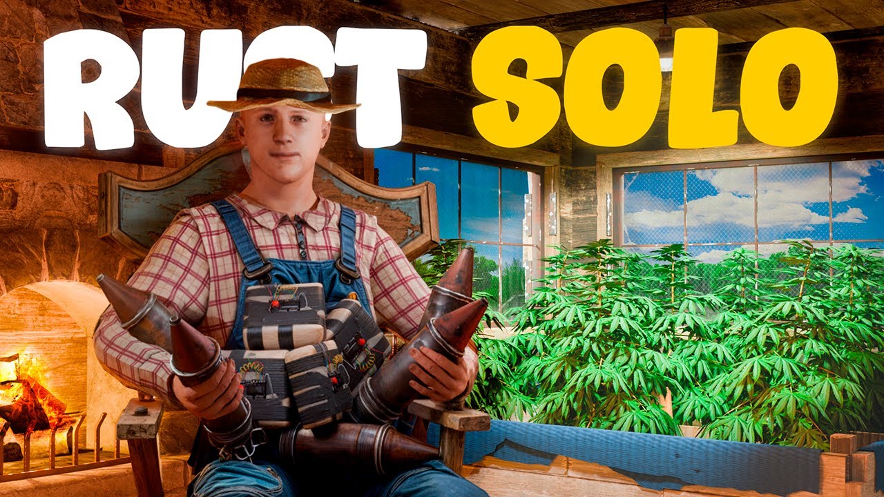 Joguei SOLO no MEIO da bagunça do RUST