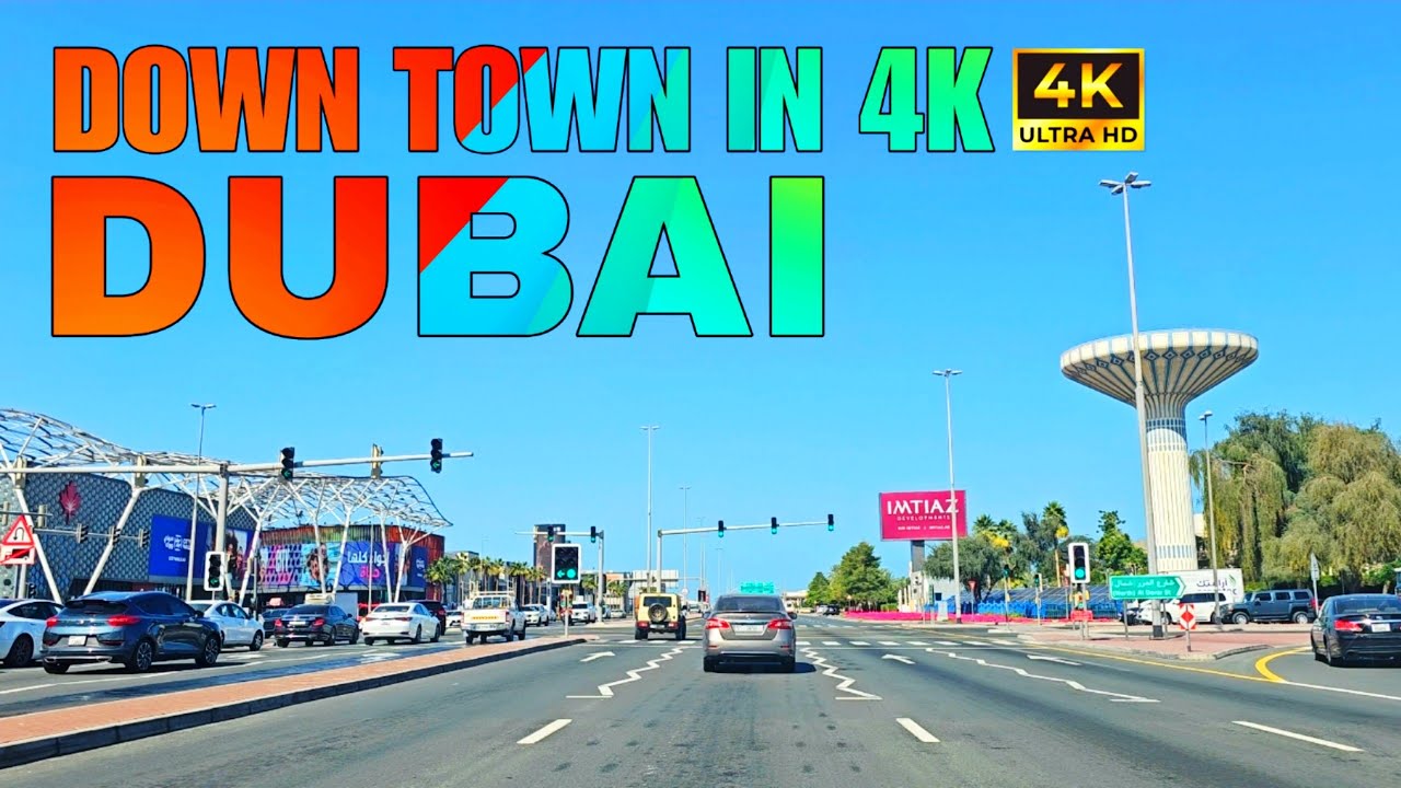 Driving Burj Khalifa Metro Station To Fruit ❌️ Market 🔥 4K HDR