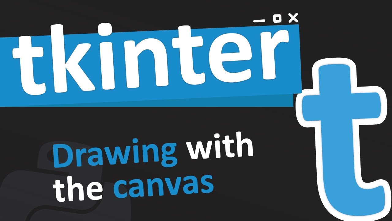 Использование холста tkinter для рисования фигур, текста и виджетов