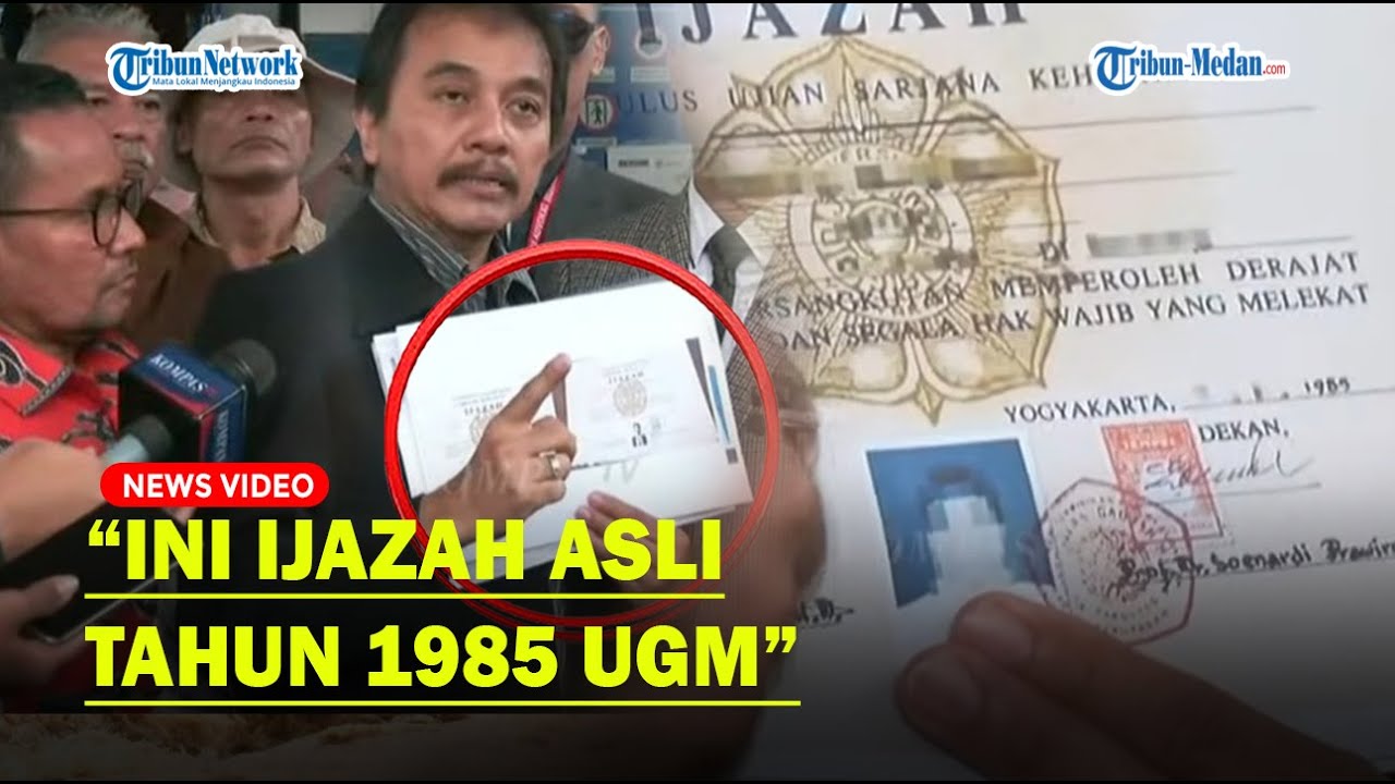 ROY SURYO Berapi api Tunjukkan Scan Ijazah Jokowi yang Diklaim Andi Azwan dengan Mahasiswa UGM 1985