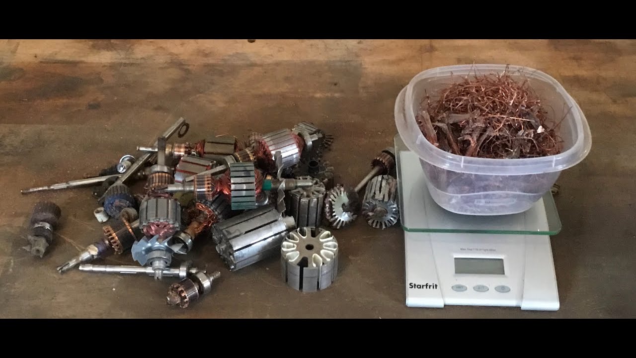 Scrapping armatures for copper. ARE THEY WORTH THE TIME, EFFORT AND MONEY TAKING THEM APART?