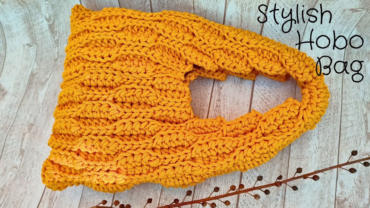 Crochet Hobo Bag Pattern | Crochet baguette Bag for Women | Hobo Handbag Pattern