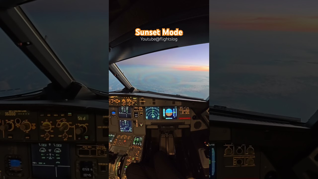 Sunset mode #airbus #aviation #pilot