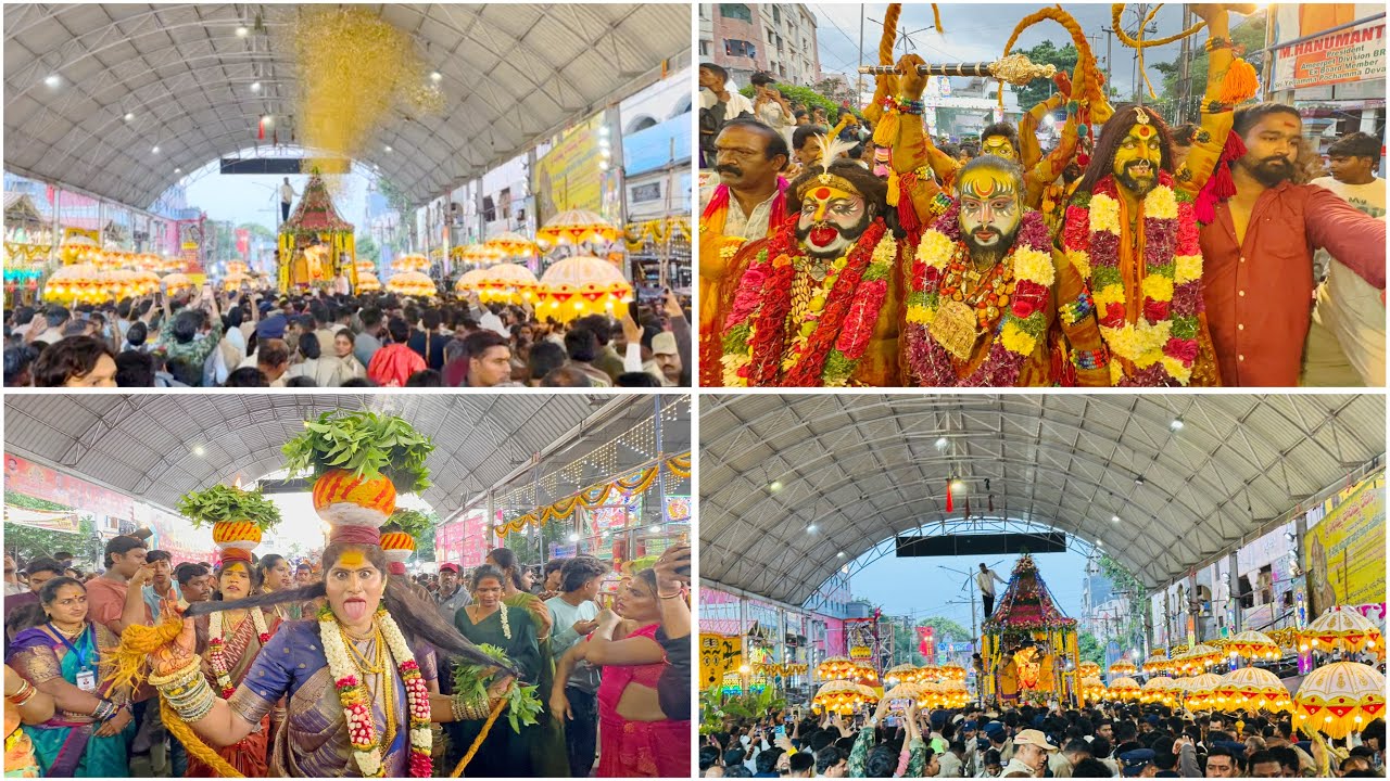 Balkampet Yellamma Ratha Yatra 2026 Full Video | Balkampet Yellamma Kalyanam 2026 | Potharaju Entry 