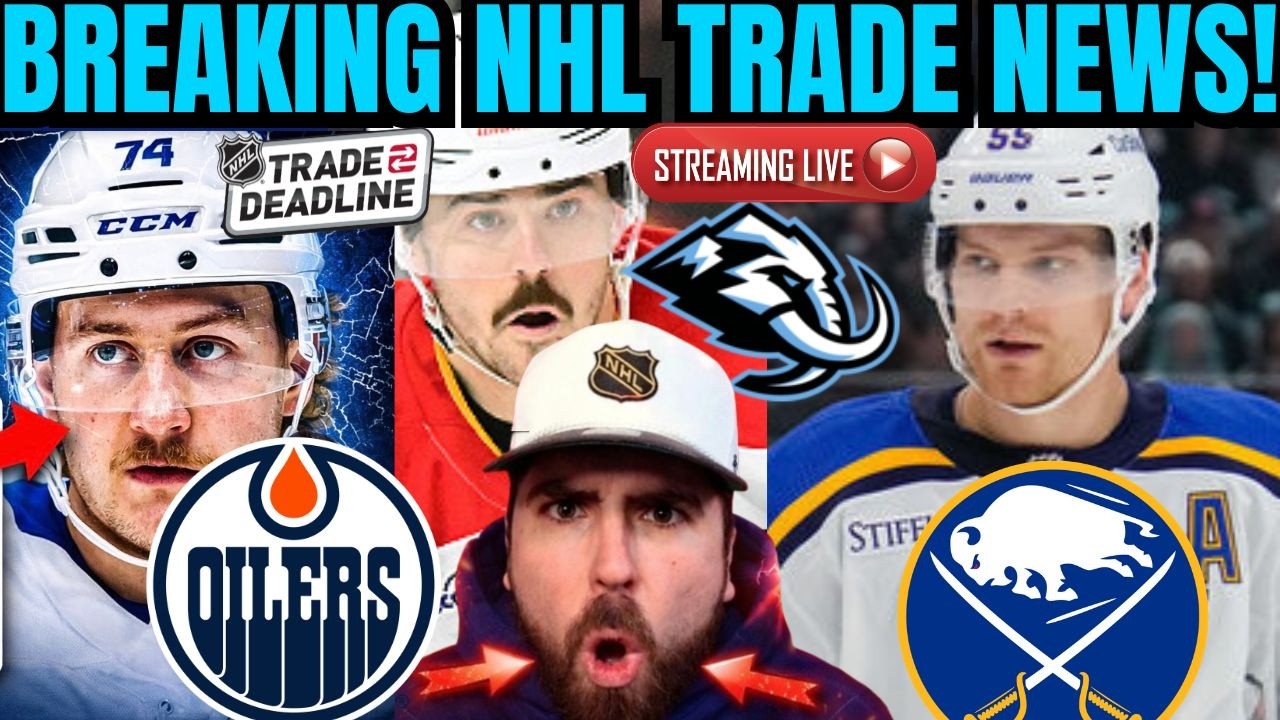 NHL BREAKING TRADE LIVE STREAM! PARAYKO TO BUFFALO, WEEGAR TO UTAH, Leafs OEL, McMann, Laughton