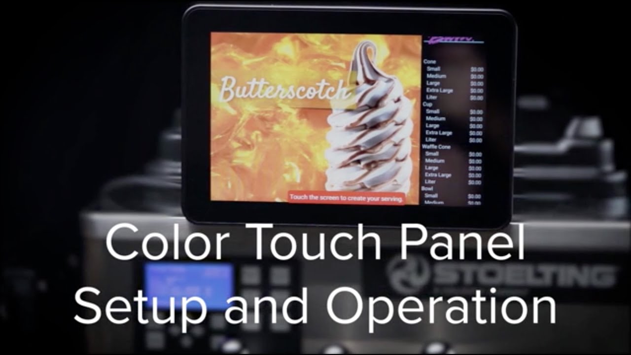 Flavor Burst® Touch Screen Operation - Maintenance Menu