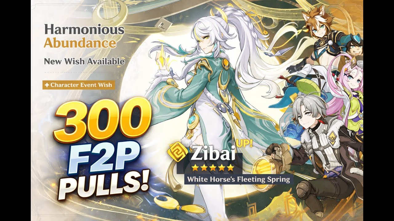 I Did 300 Wishes on Zibai’s Banner as F2P