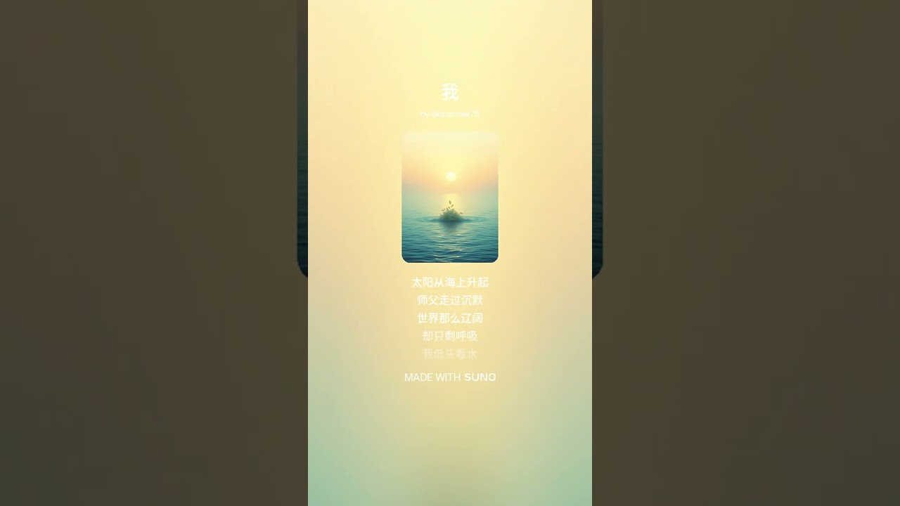 《我》词：维聪 | 曲：洋葱人 | 编曲：Suno | 歌手：未来先生