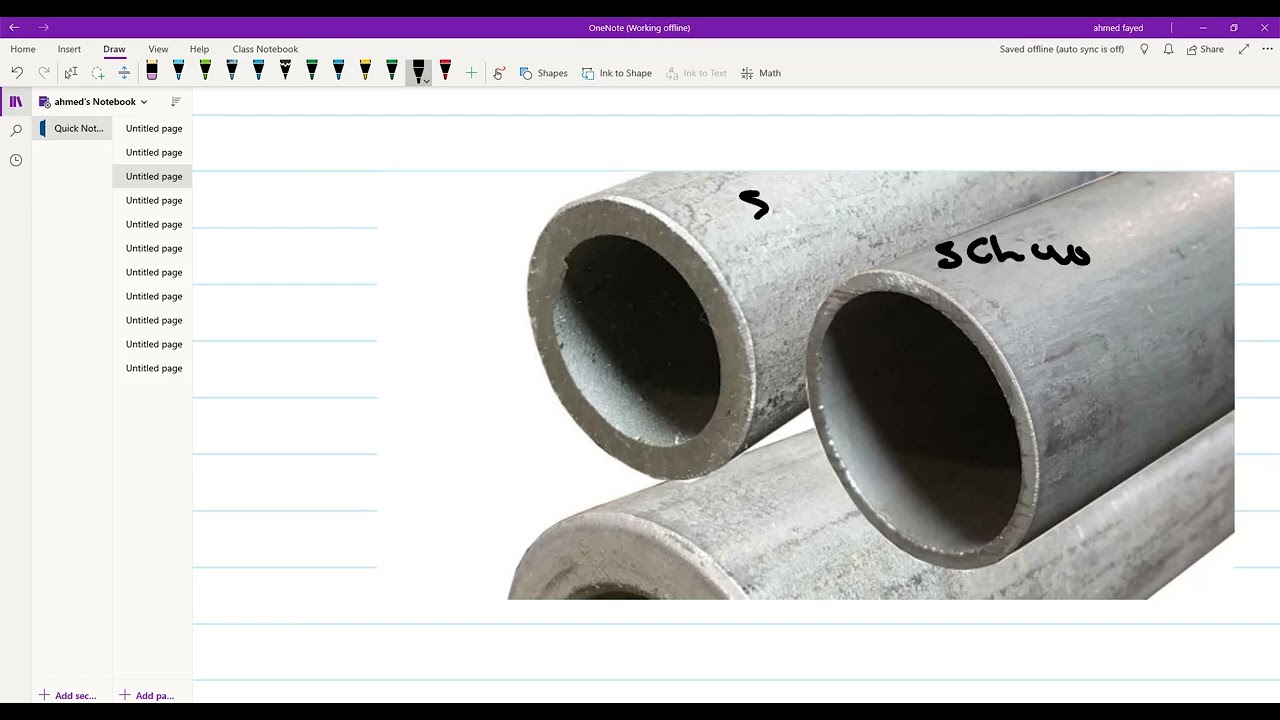 010 Schedule Number and Wall Thickness