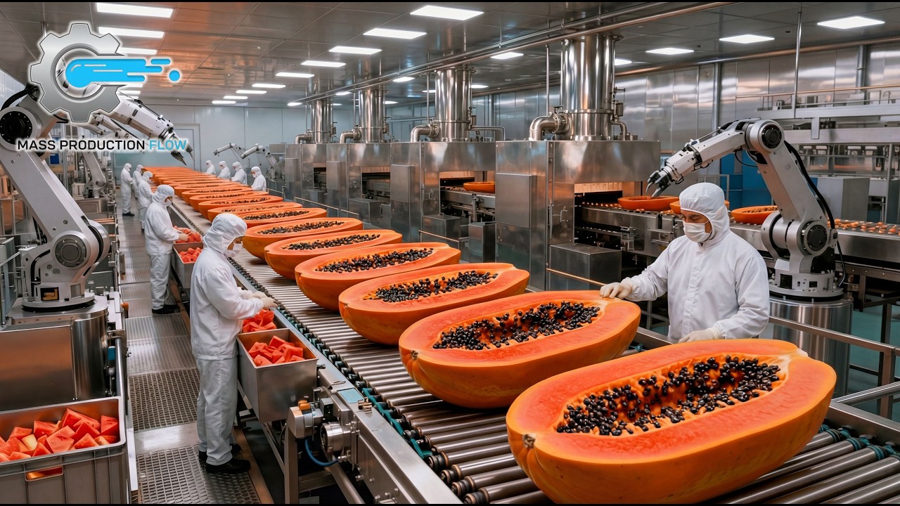 Inside a Modern Papaya Factory: From Farm to Dessert (The Whole Process) Explained