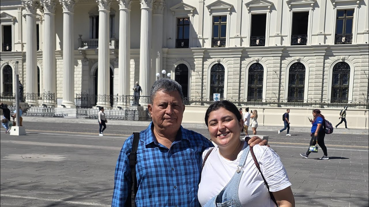 Paseo con mi papá por el centro 
