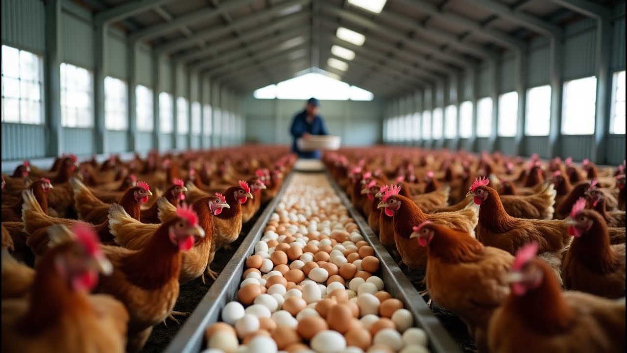 Egyptian Chicken Farm: How to Raise Healthy Chickens - Poultry Business - Harvest Eggs in One Day