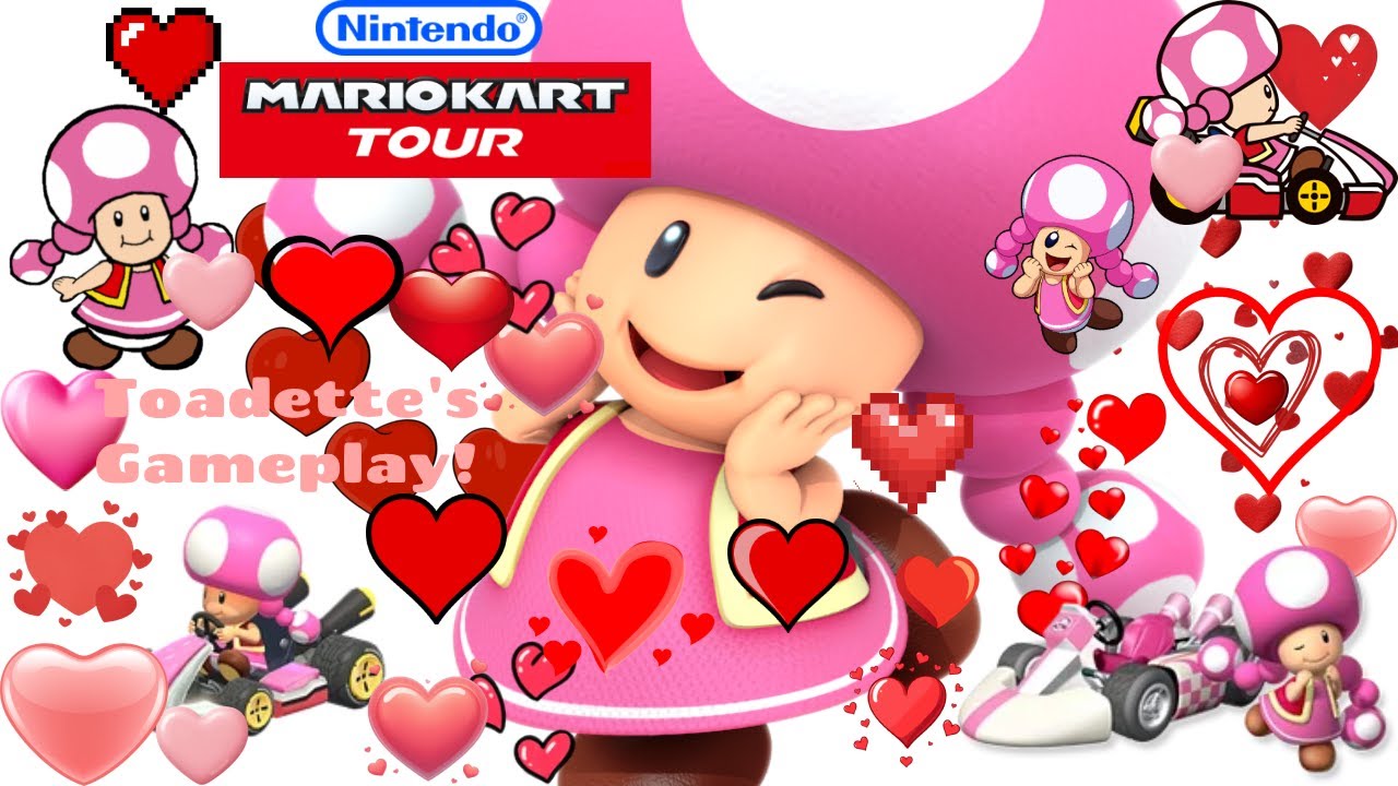 🧢🧍🏻‍♂️Mario 🏎🏁Kart 🗼Tour: 🍄🩷😍👧🏻Toadette's Gameplay! ♥️🎮🏁🏎
