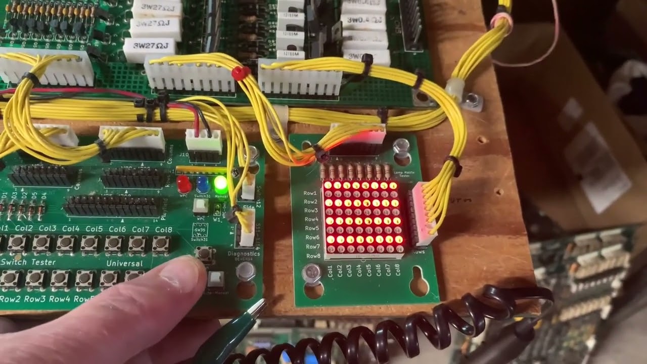 Data East Tales From the Crypt MPU Sound and DMD Controller Board Checkout