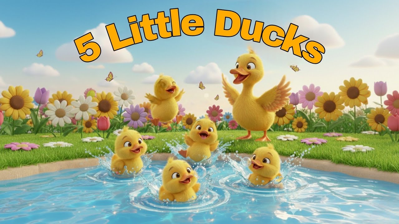 Where Are My Ducklings| 5 Little Ducks Nursery | Koro Rhymes