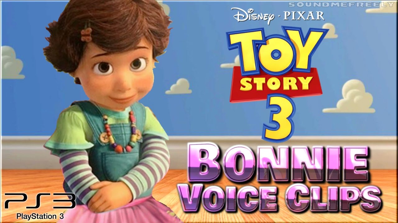All Bonnie Voice Clips • Toy Story 3: The Video Game • (Emily Hahn) All Voice Lines