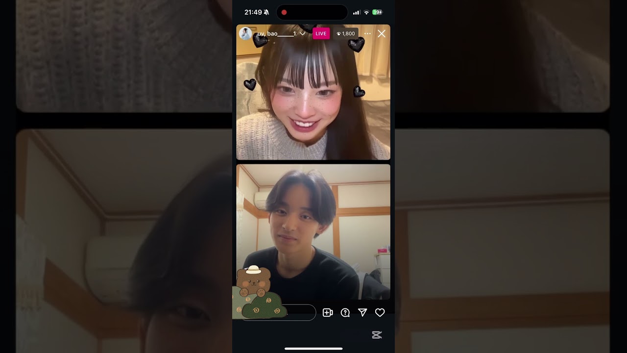 【まうバオ恋愛相談‼️】まう　バオ　今日好き　インスタライブ