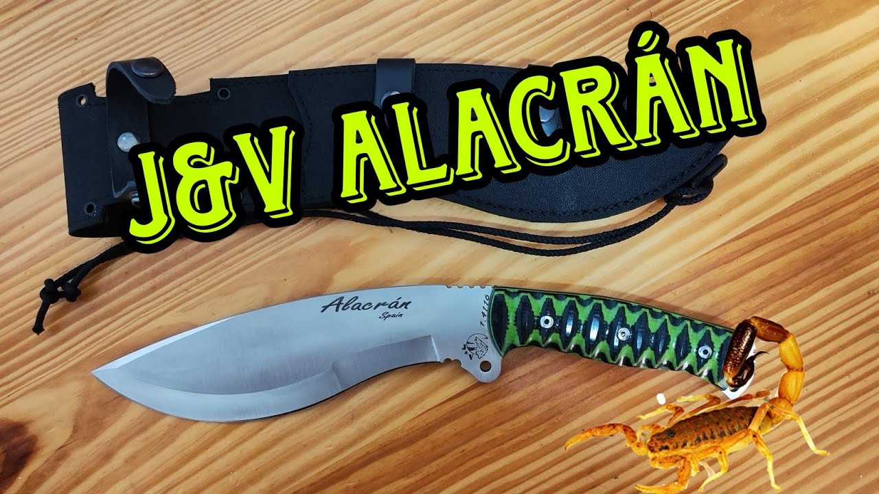 Te enseñamos el J&V Alacrán. Un Kukri con sabor Español. 