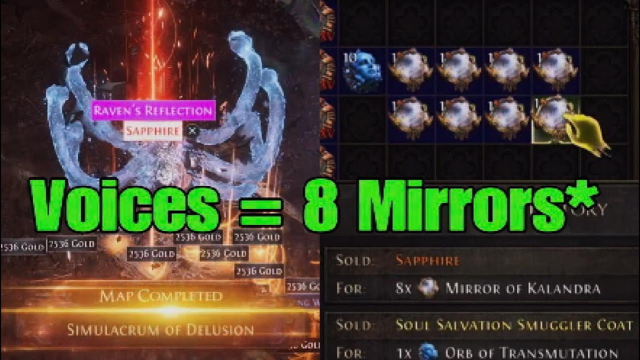 Path of Exile 2 Voices Sold for 8 Mirrors also Second Drop Simulacrum Analysis Statistics Discussion