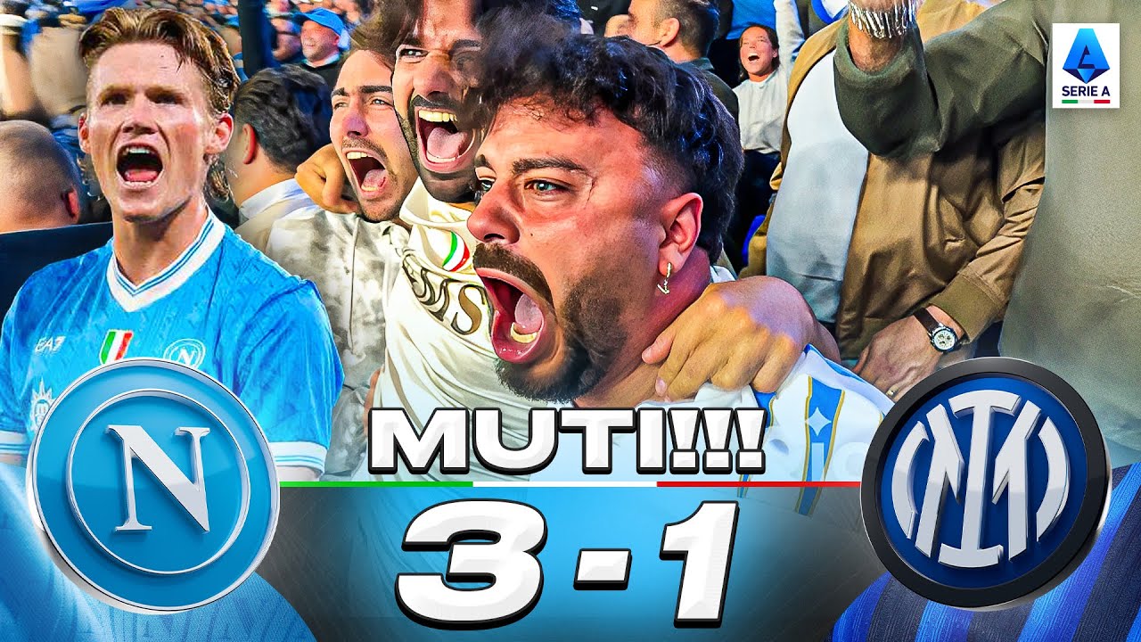 💙🤫 MUTI!!! NAPOLI 3-1 INTER | LIVE REACTION NAPOLETANI AL MARADONA HD