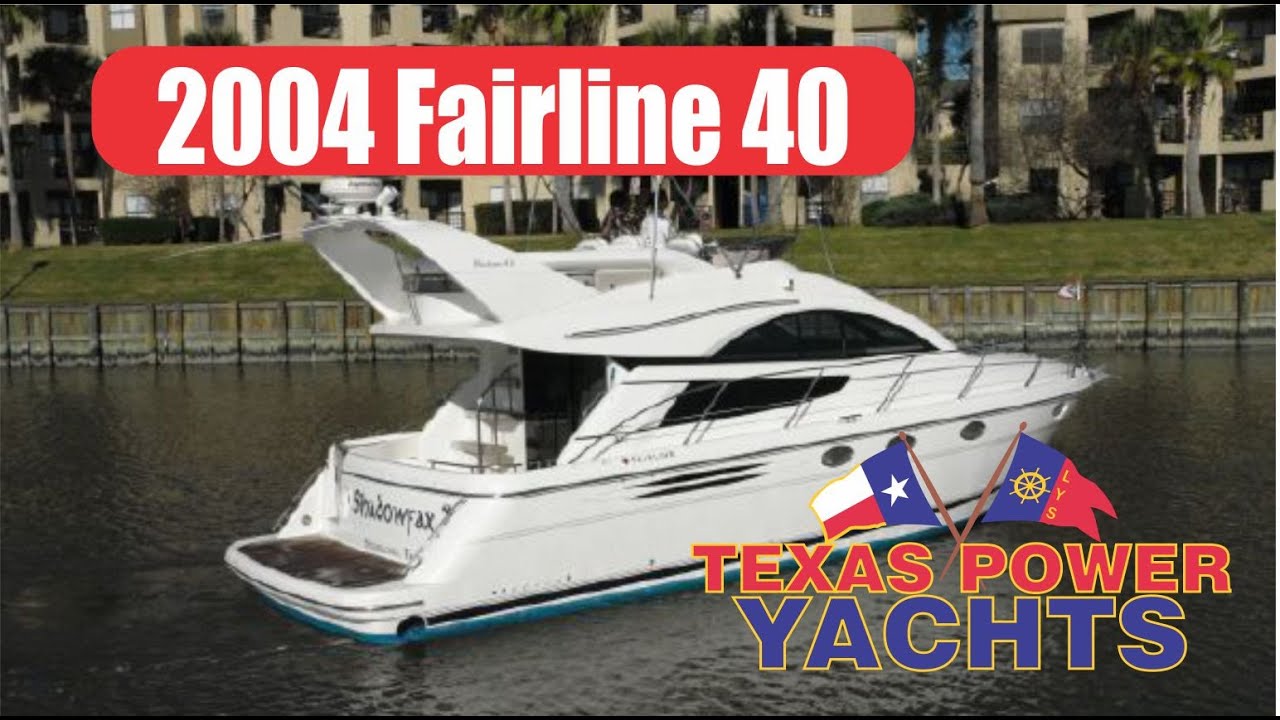 2004 Fairline Phantom 40 Yacht for sale at Texas Power Yachts