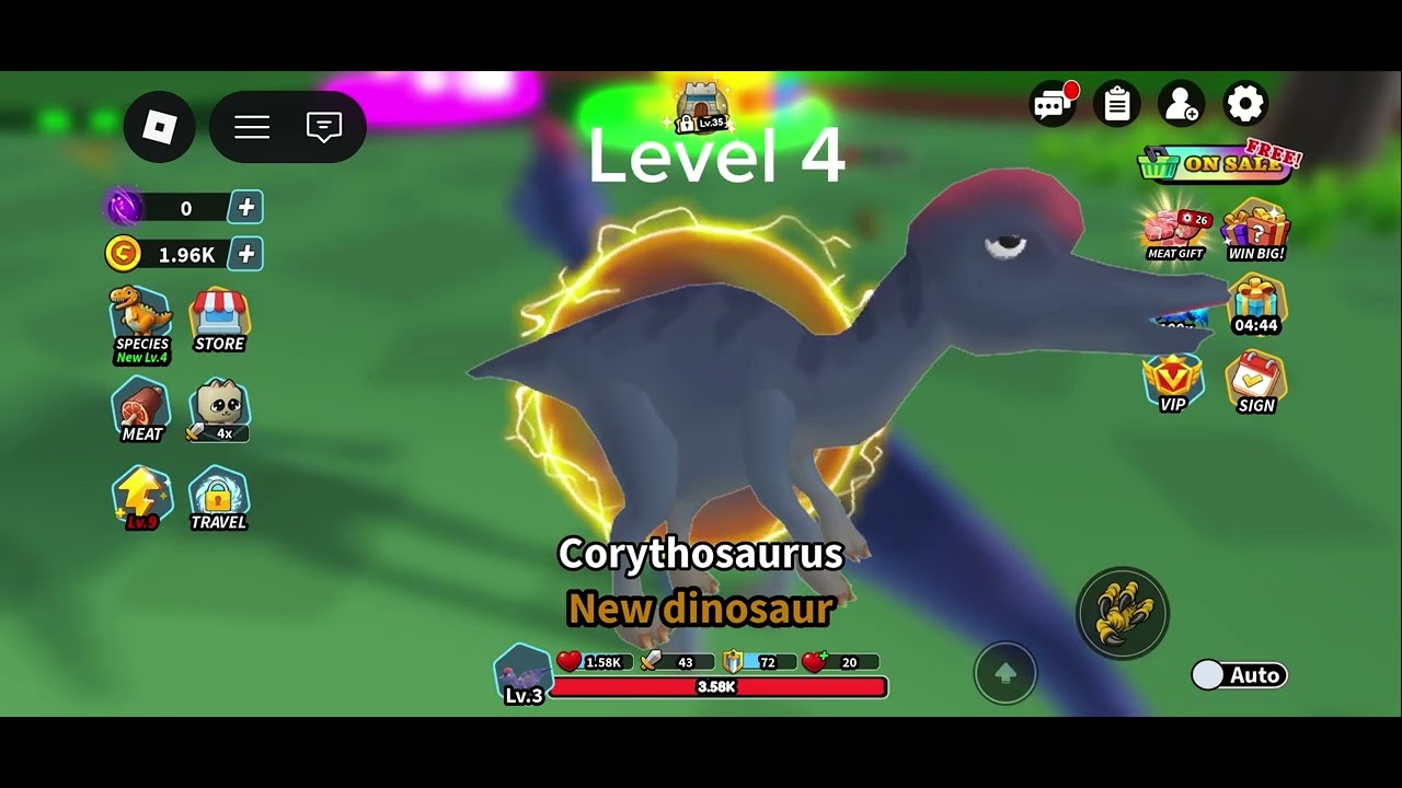 Becoming a level 5 Dino!