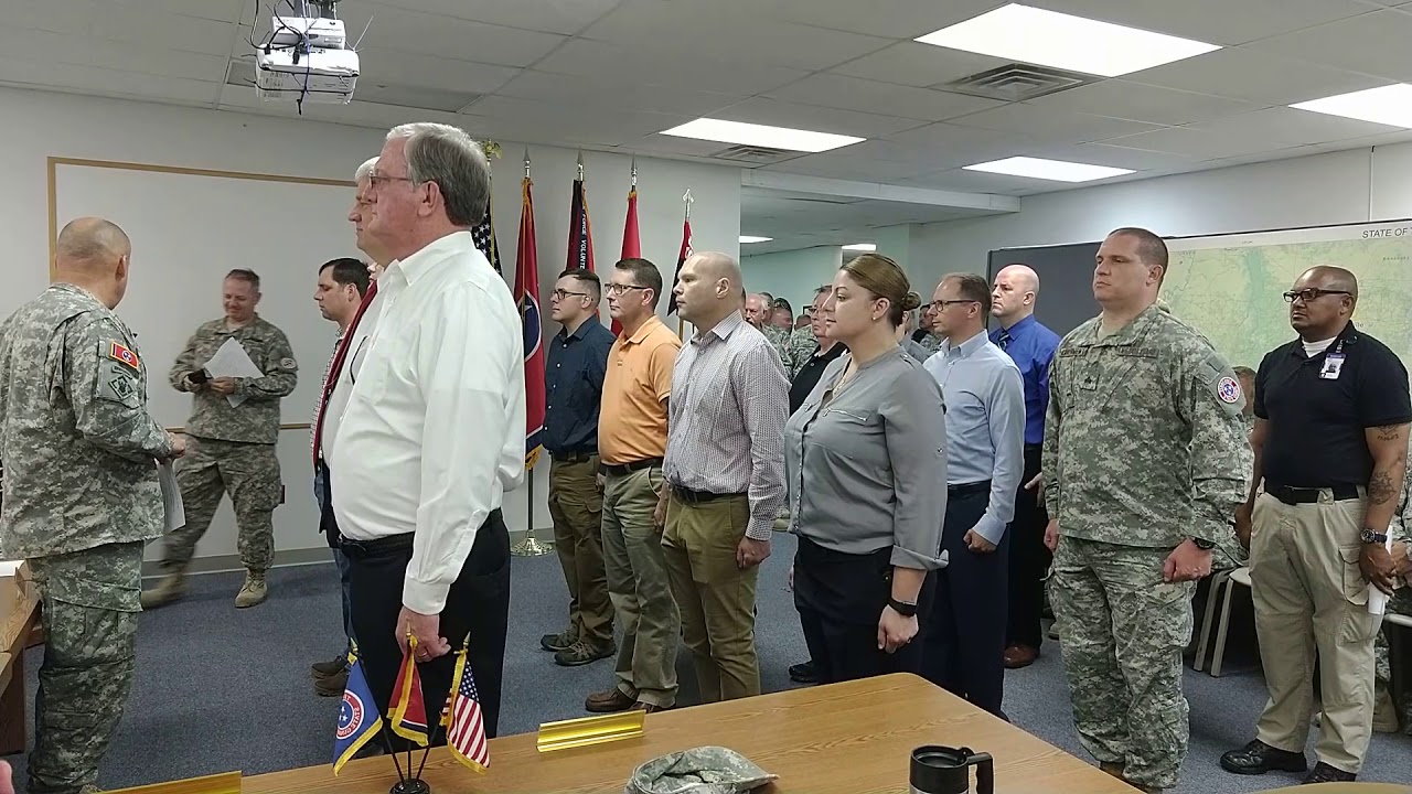 TNSG. 20 TENNESSEE STATE GUARD NEW SOLDIERS TAKE THE OATH