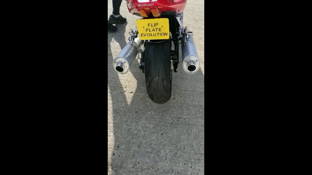 Flip Plate Evolution. Motorcycle Plate Flipper