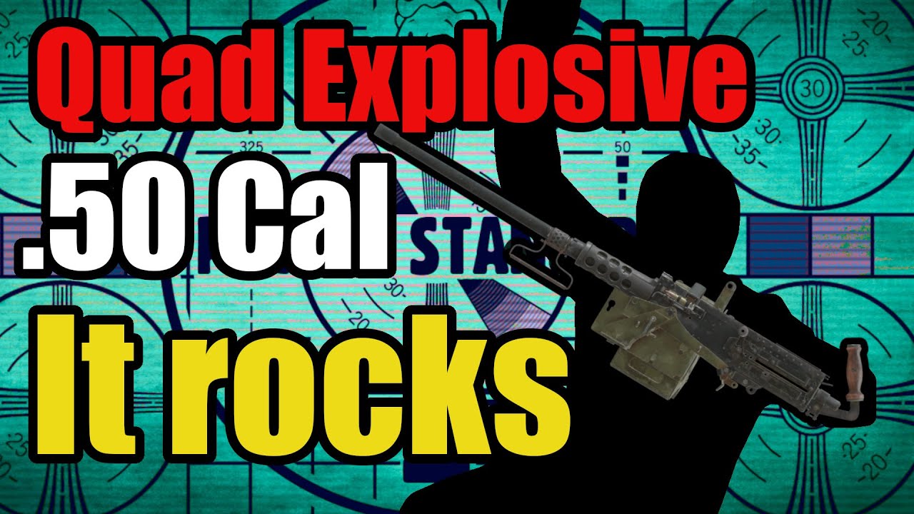 Quad Explosive 50  Cal is A BEAST, Fallout 76 Weapon Spotlight