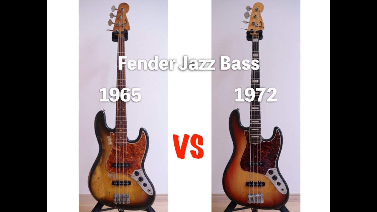 1965 JazzBass vs1972 JazzBass Vintage JazzBass