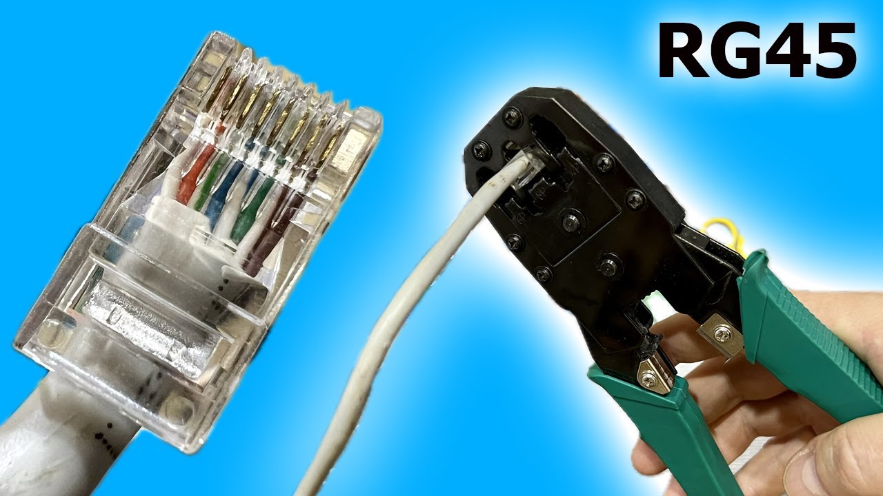ОБЖАТИЕ ИНТЕРНЕТ КАБЕЛЯ RJ45 ТЕСТЕР ДЛЯ ПРОВЕРКИ КАБЕЛЯ